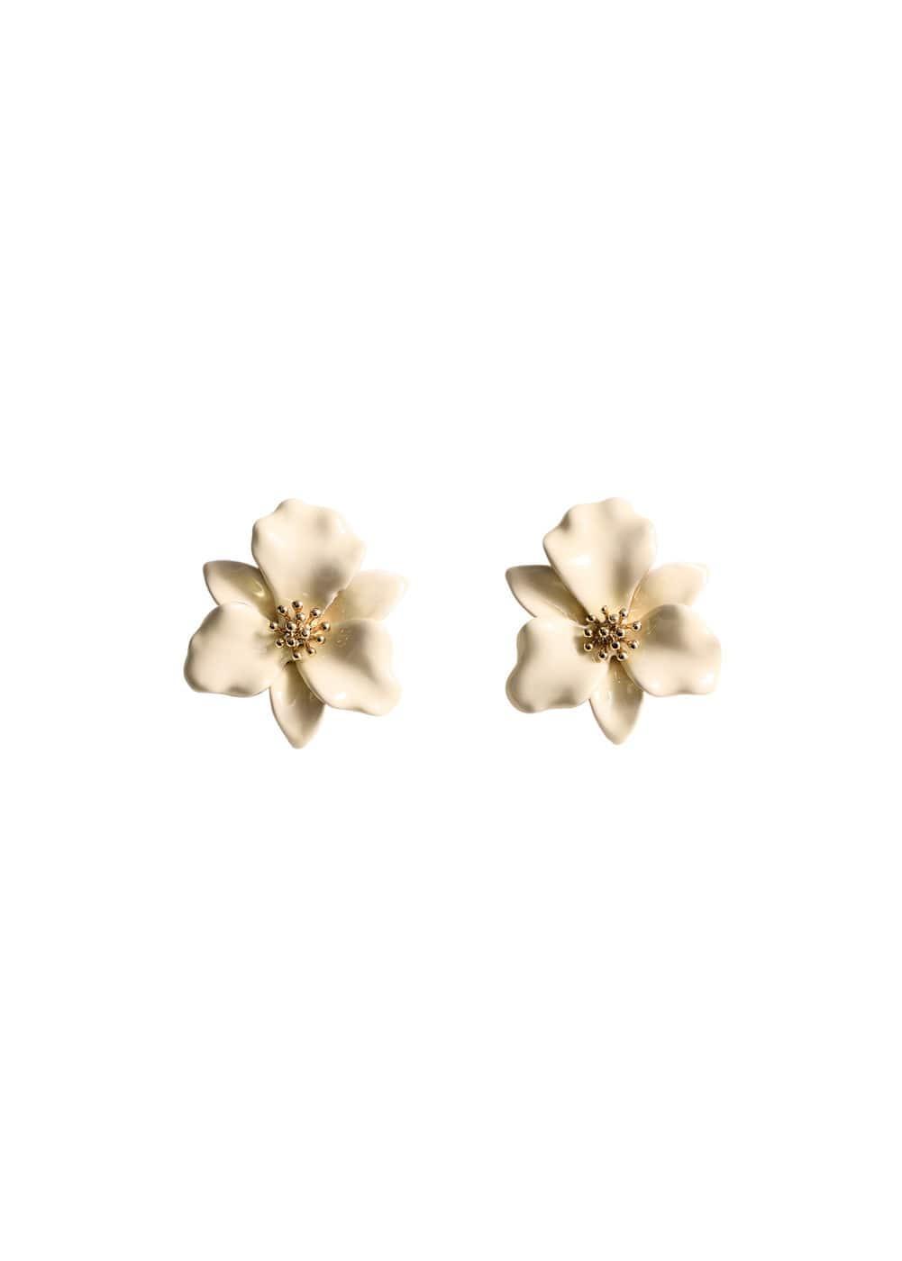 MANGO - Floral earrings - One size - Women Product Image