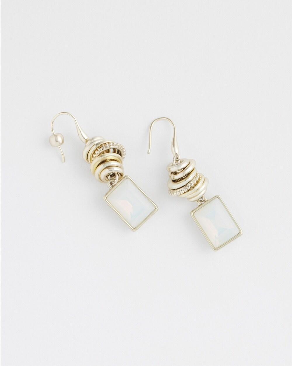 No Droop™ Faux Opal Drop Earrings Product Image