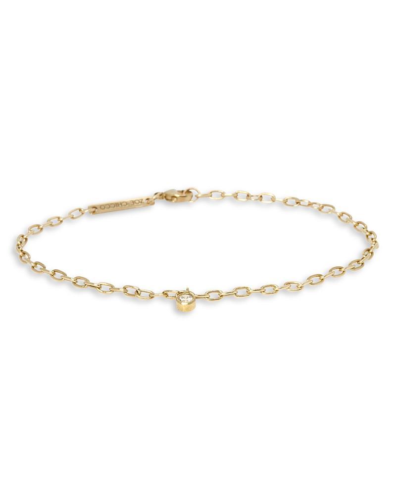 Zo Chicco Diamond Charm Oval Link Chain Bracelet Product Image