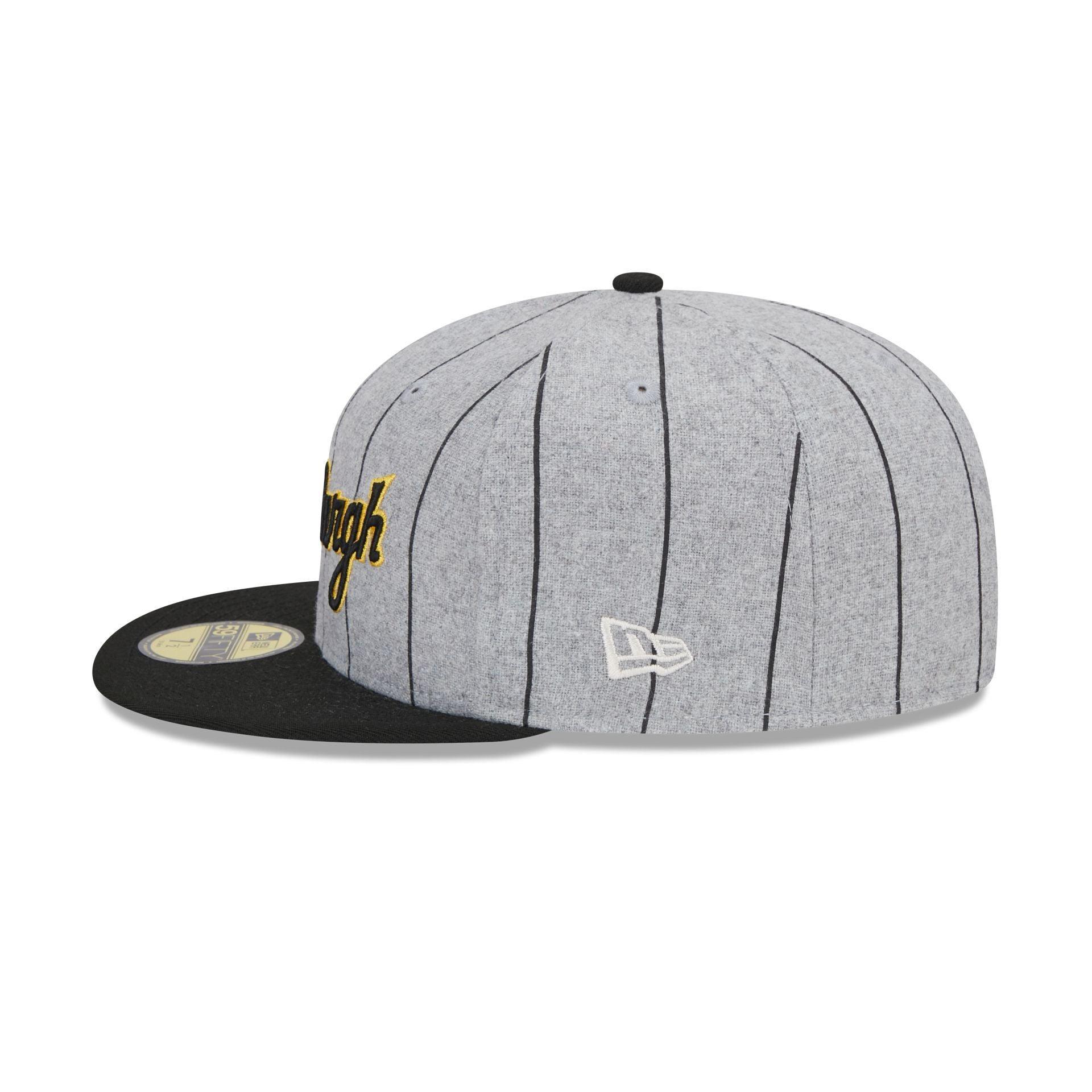 Pittsburgh Pirates Heather Pinstripe 59FIFTY Fitted Hat Male Product Image