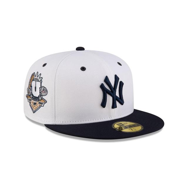 Undefeated x New York Yankees White 59FIFTY Fitted Hat Male Product Image