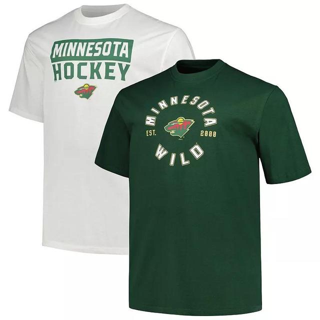 Mens Fanatics Branded Minnesota Wild Big & Tall T-Shirt 2-Pack Set Product Image