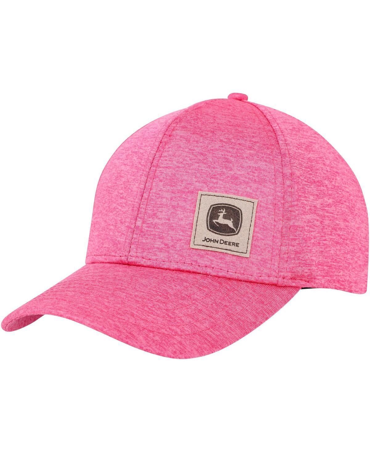 Womens Top of the World Pink John Deere Classic Space-Dye Adjustable Hat Product Image