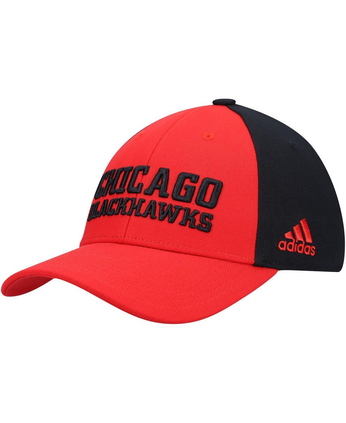 Mens adidas Chicago Blackhawks Locker Room Adjustable Hat Product Image