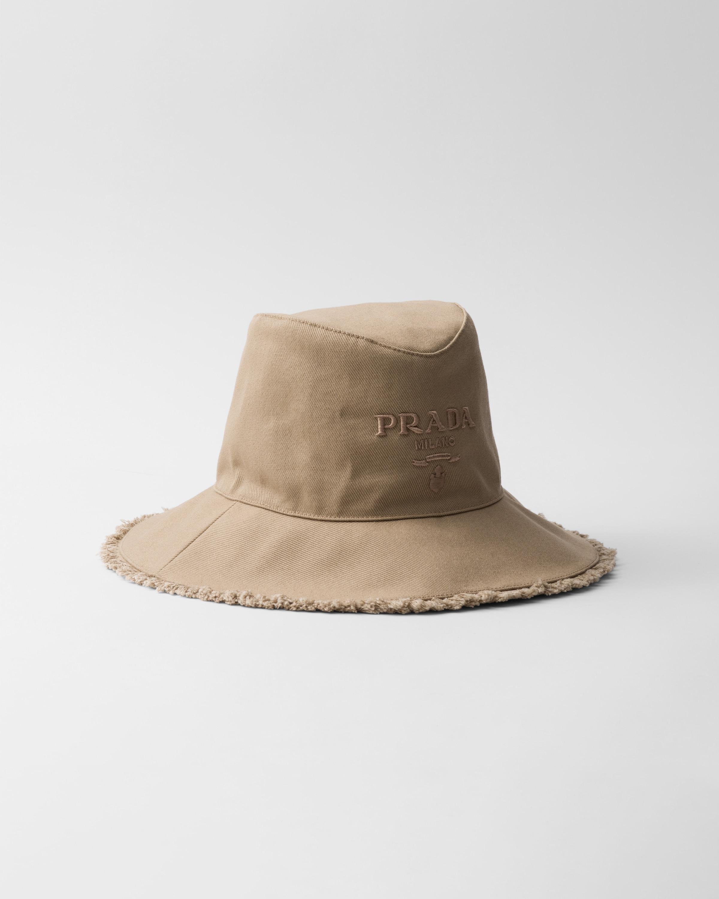 Wide-brimmed drill bucket hat product image