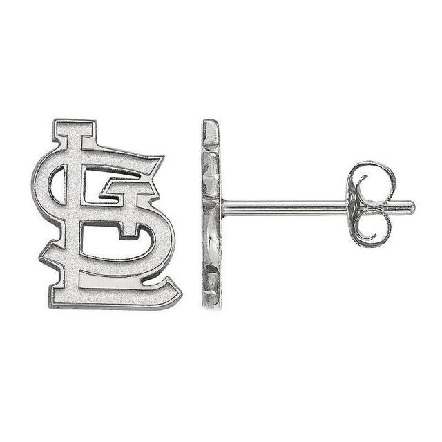 LogoArt Sterling Silver St. Louis Cardinals Extra-Small Post Earrings, Womens Product Image