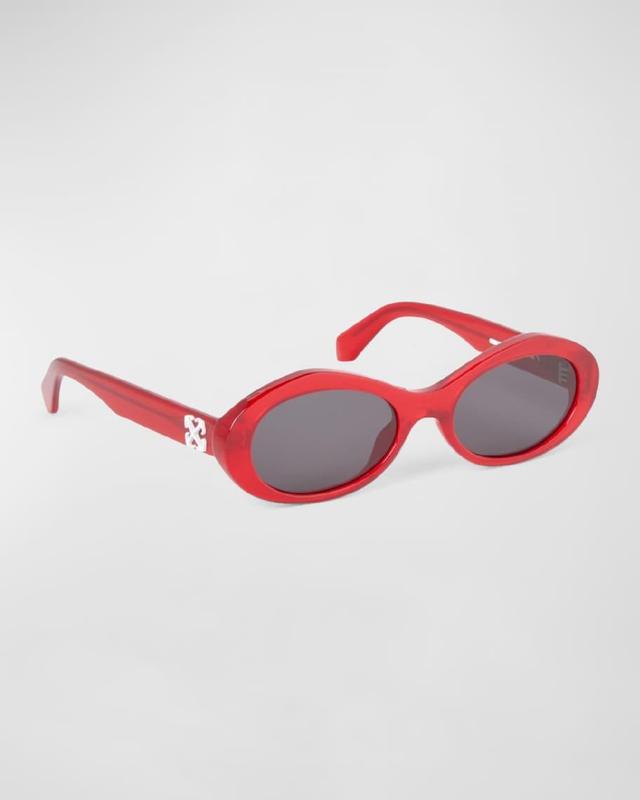 Men's Edison Acetate Oval Sunglasses  Product Image