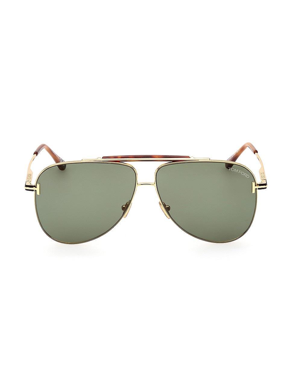 Tom Ford Brady Pilot Sunglasses, 60mm Product Image