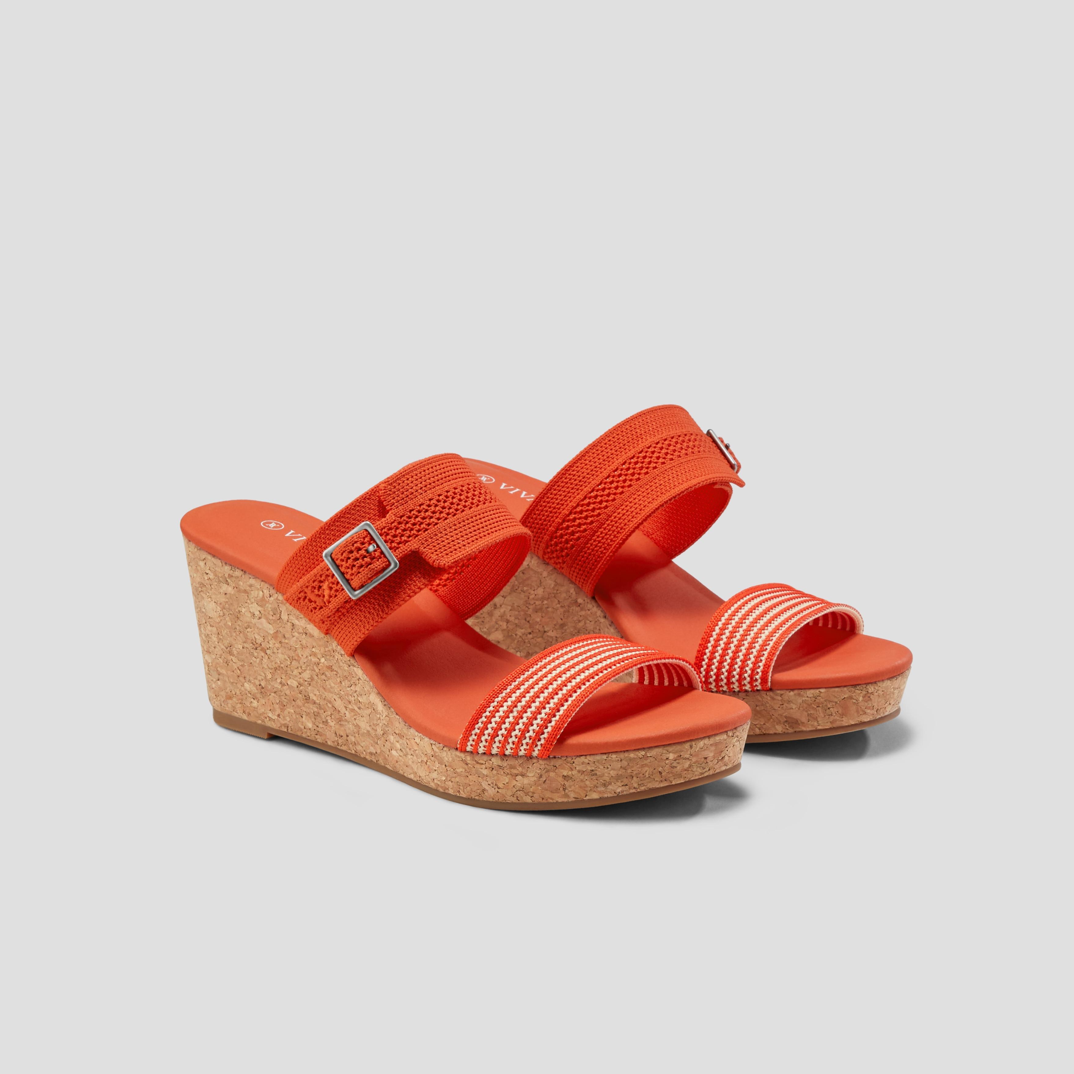 Adjustable Strap Wedge Sandals (Sammy) Product Image