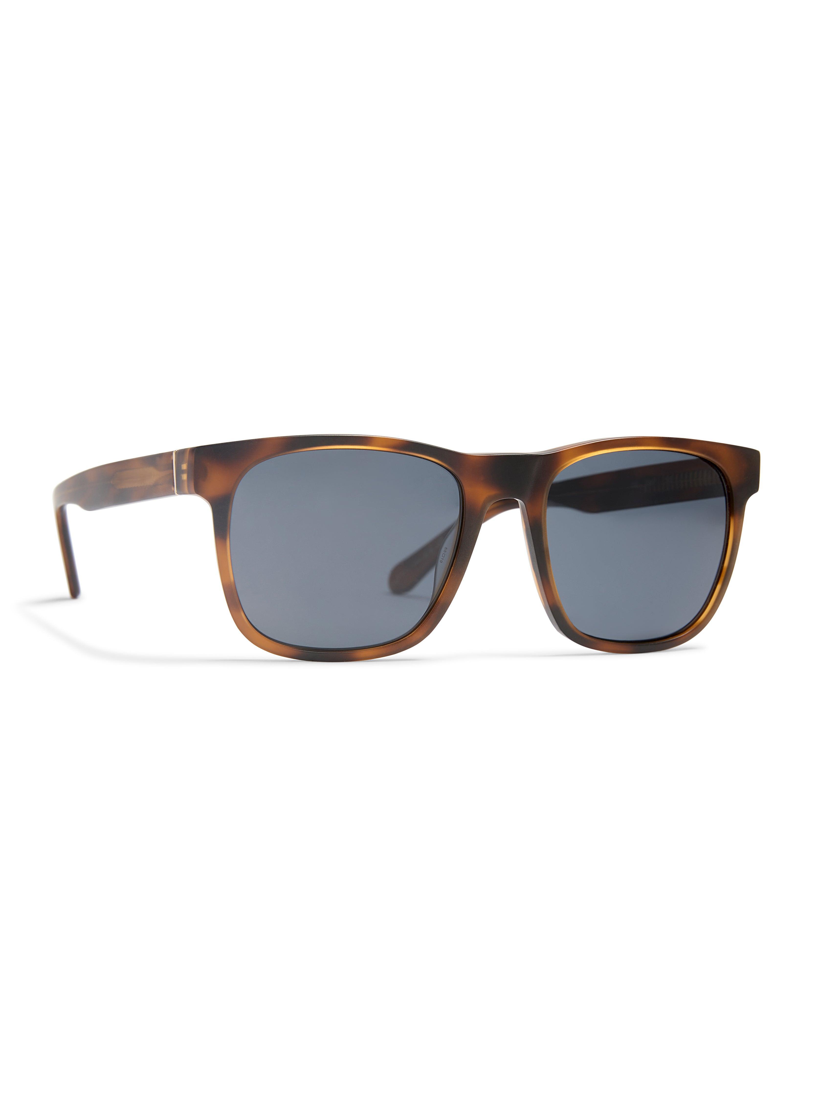 Duke Sunglasses - Matte Tortoise Solid Grey Product Image