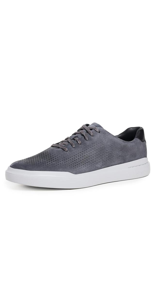 COLE HAAN Grandpro Rally Laser Cut Sneakers Grey Pinstripe Product Image