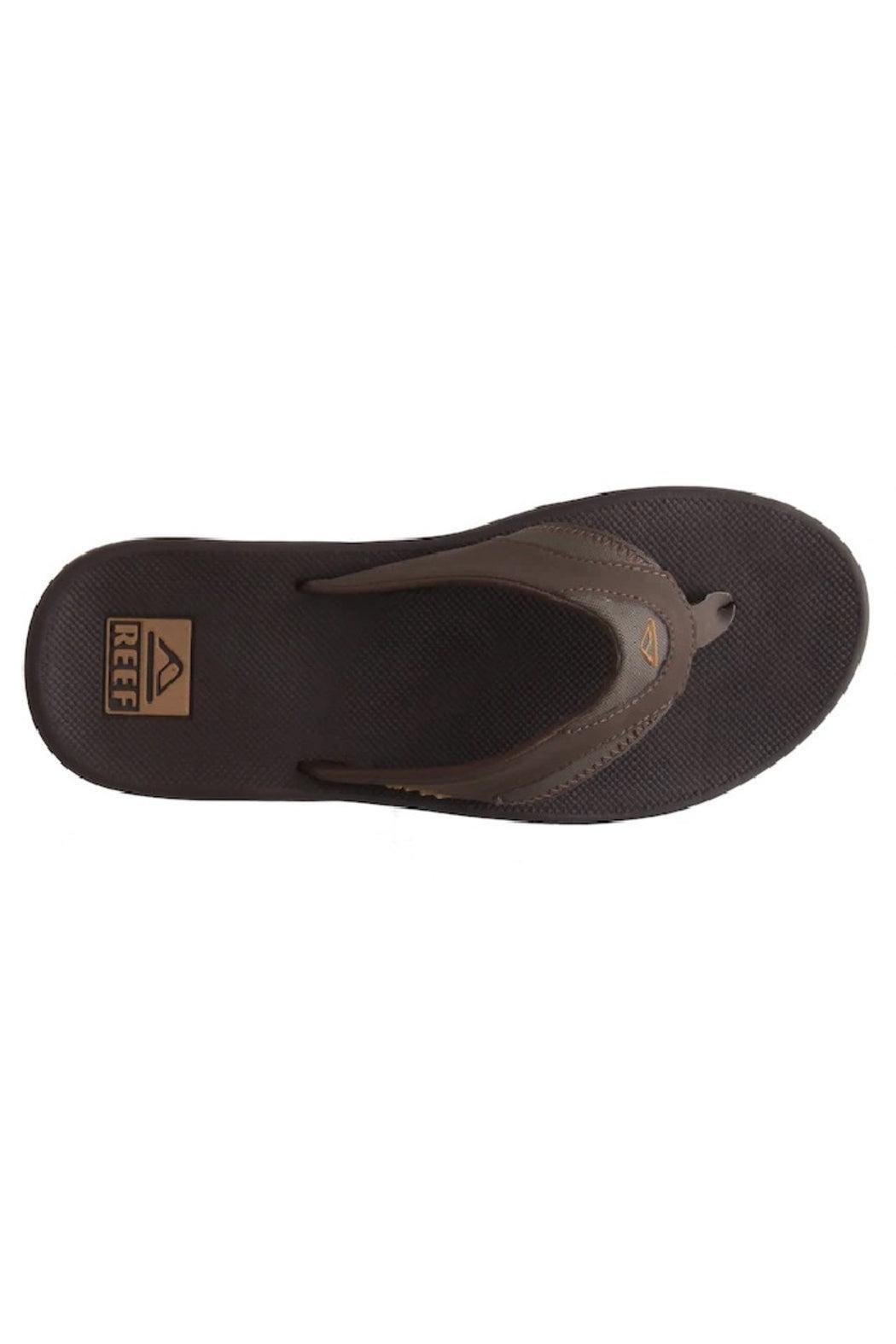 REEF FANNING MEN'S FLIPFLOP  IN BLACK Male Product Image