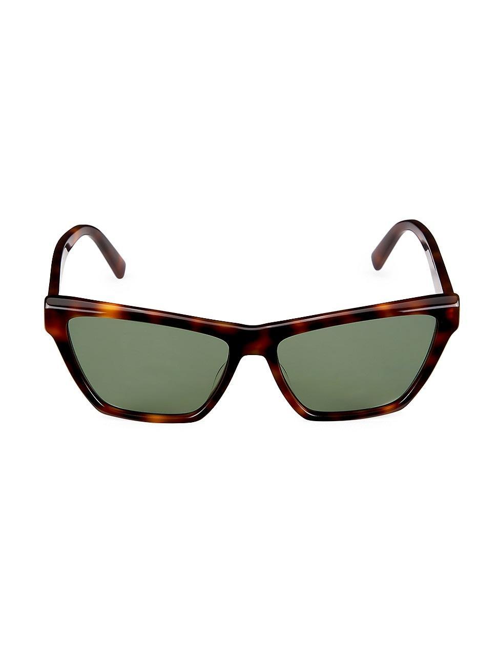 Womens 58MM Rectangular Sunglasses Product Image