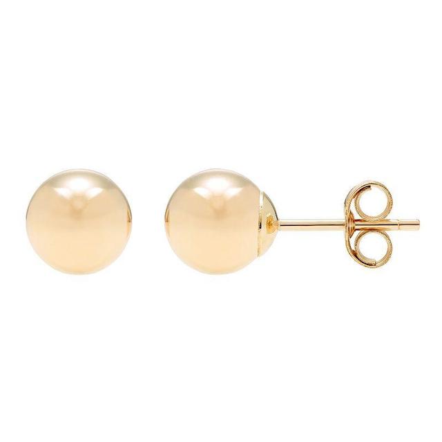 A&M 14k Gold Ball Stud Earrings, Womens Product Image