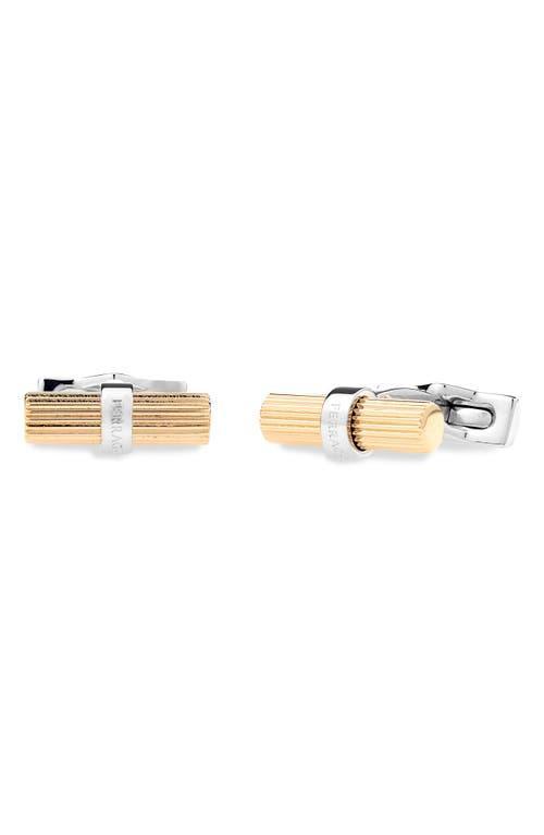 Mens Lighter Two-Tone Brass Cufflinks Product Image