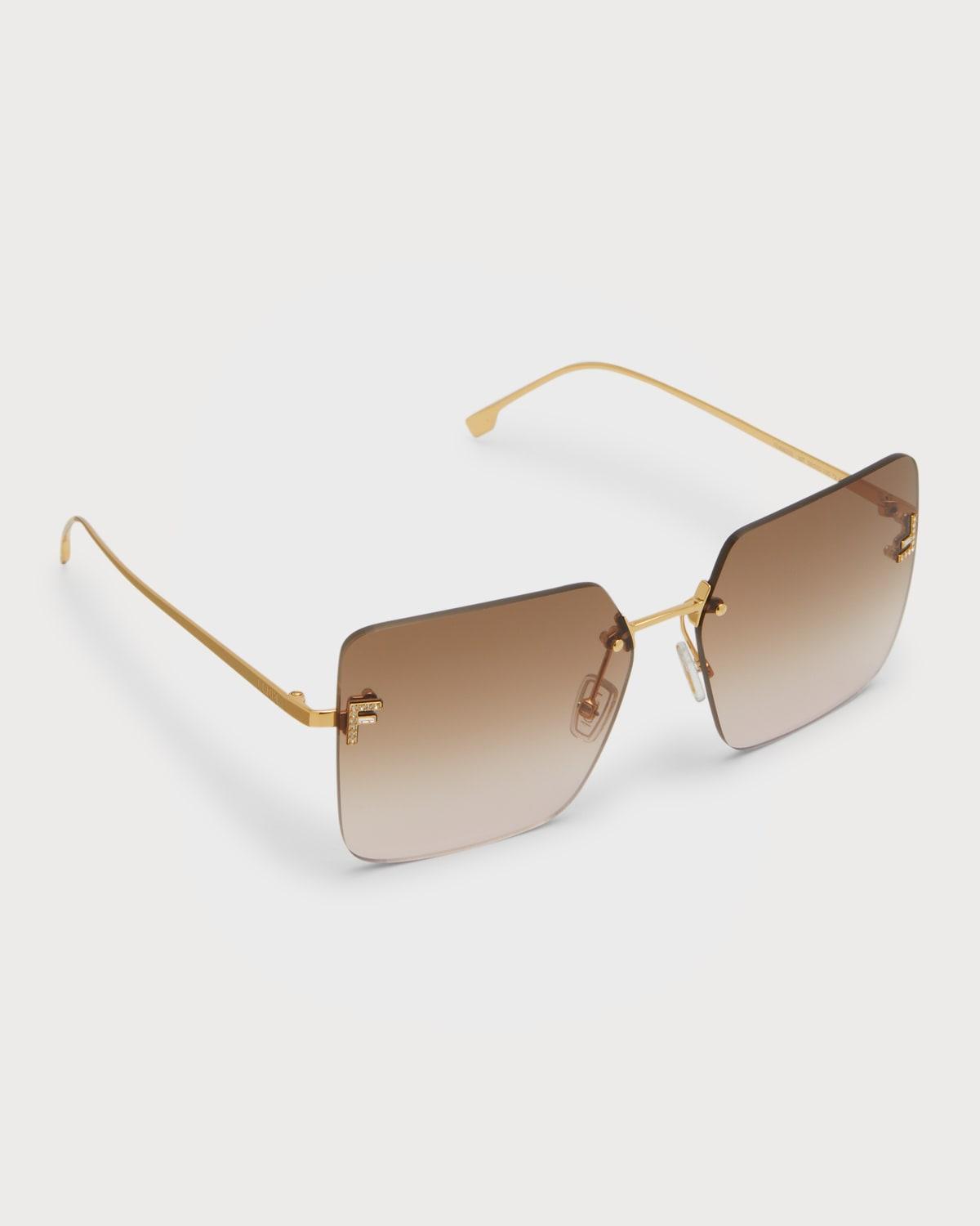 Womens 59MM Square Sunglasses Product Image