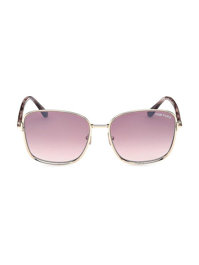 TOM FORD Fern 57mm Square Sunglasses Product Image