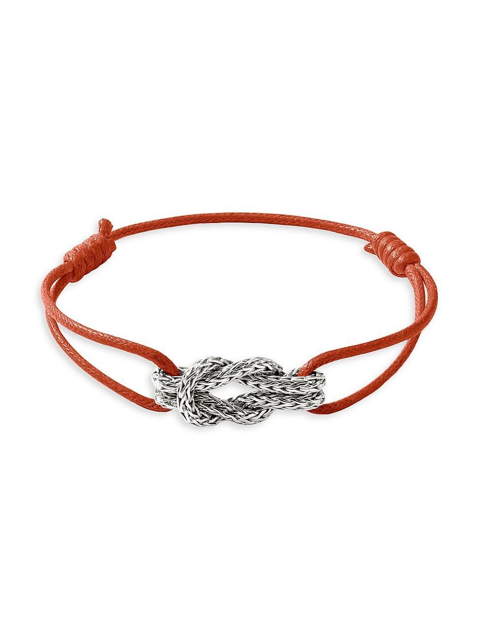 Mens Silver Love Knot Bracelet Product Image