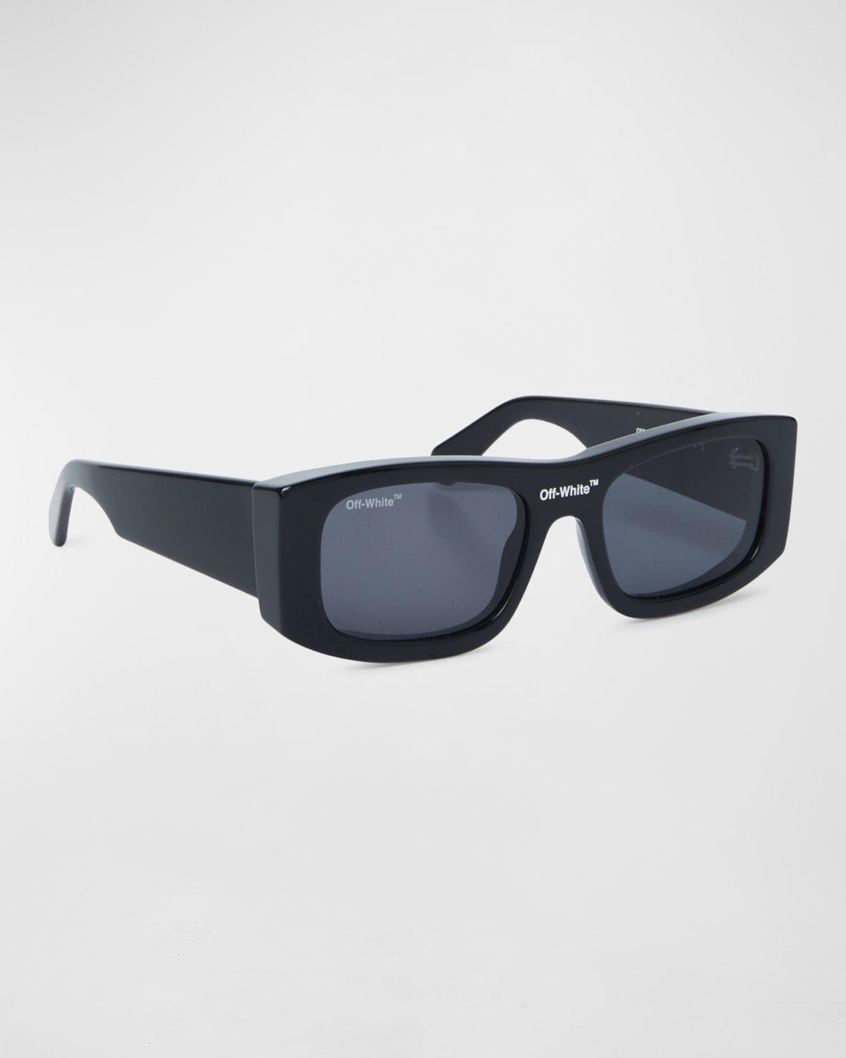 Mens Lucio Logo-Bridge Rectangle Sunglasses Product Image