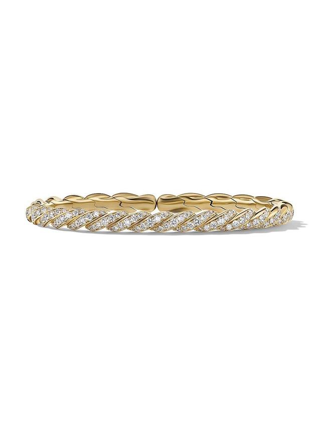 Womens Pavflex Bracelet In 18K Yellow Gold Product Image