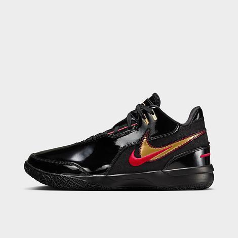 NIKE Men's Lebron Nxxt Gen Ampd Basketball Shoes In Black/university Red/metallic Gold Product Image