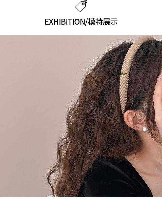 Bow Metal Fabric Headband Product Image