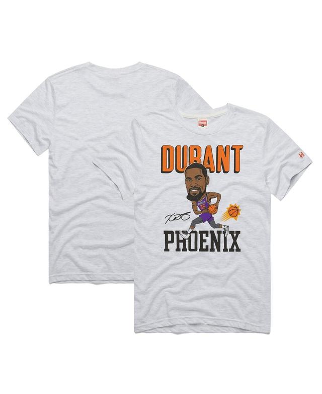 Mens Homage Kevin Durant Ash Phoenix Suns Caricature Tri-Blend T-Shirt Product Image