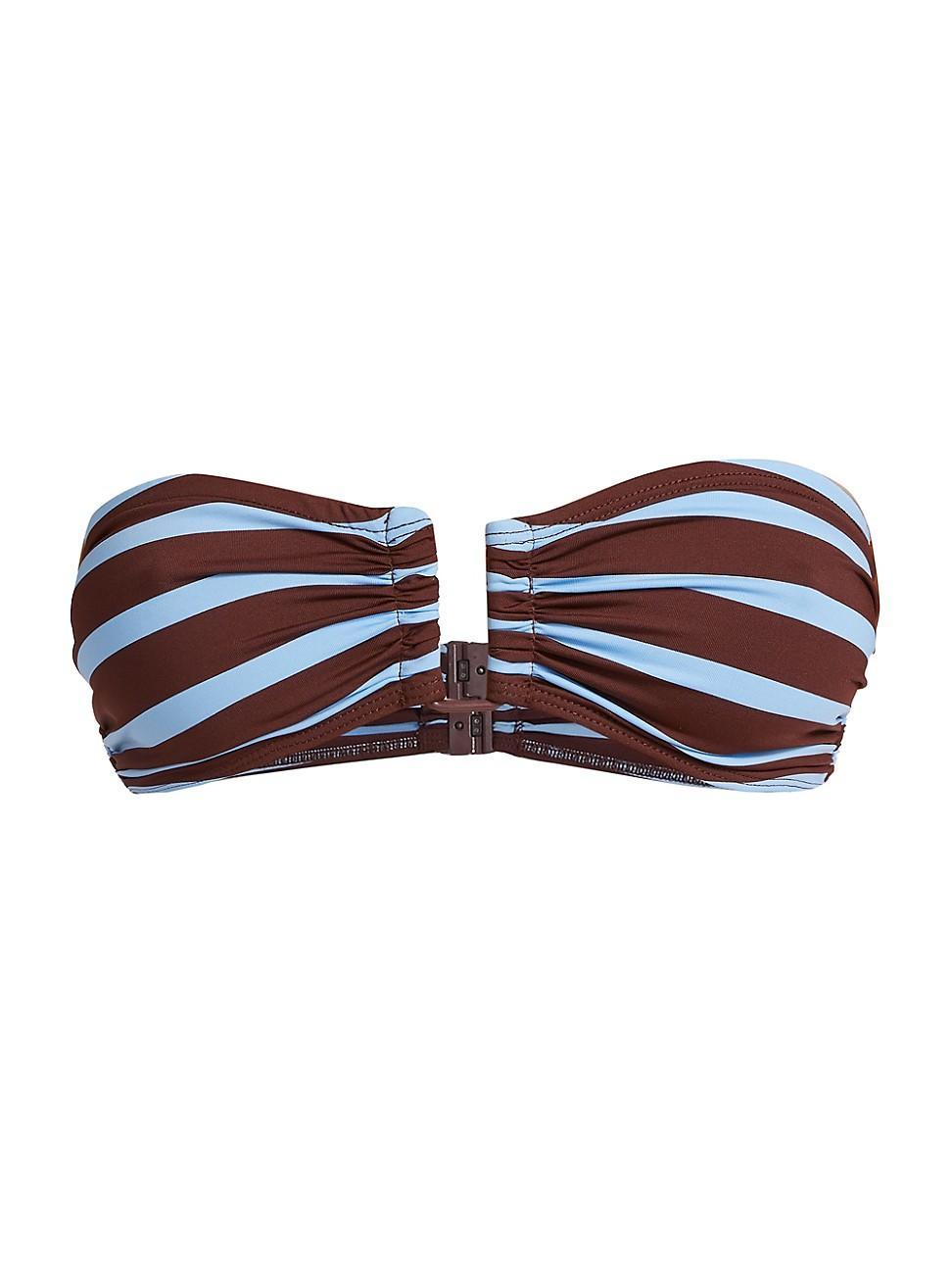 Womens Ella Convertible Stripe Bikini Top Product Image