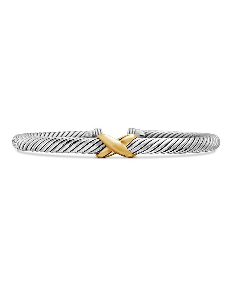 Womens X Crossover Bracelet With 14K Yellow Gold Product Image