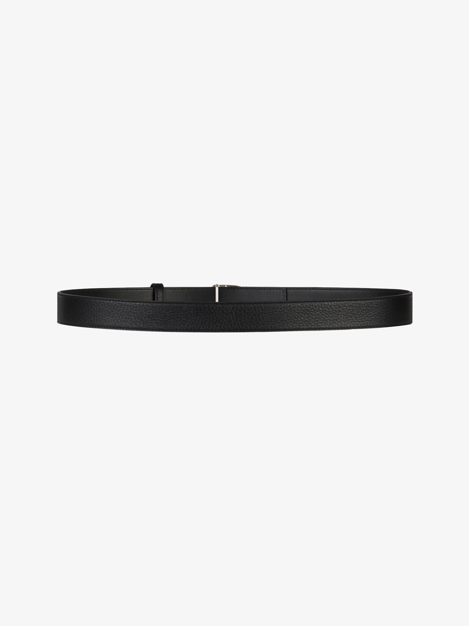 Belt in grained leather with G-Chain buckle Product Image