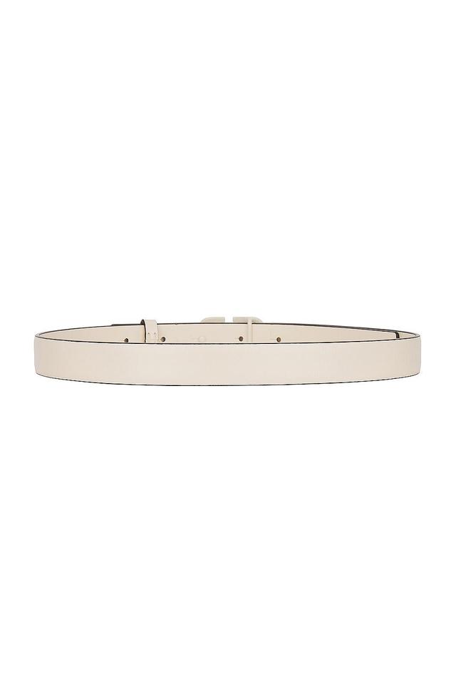 Valentino Garavani V Logo Signature Belt Ivory. (also in 65, 70, 75, 85, 90, 95). Product Image