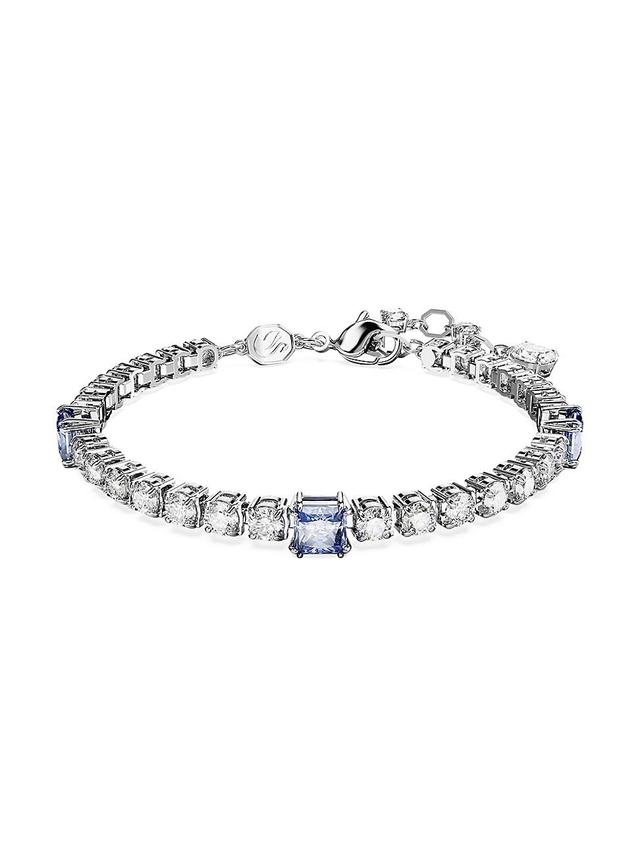 Womens Matrix Rhodium-Plated & Swarovski Crystal Tennis Bracelet Product Image