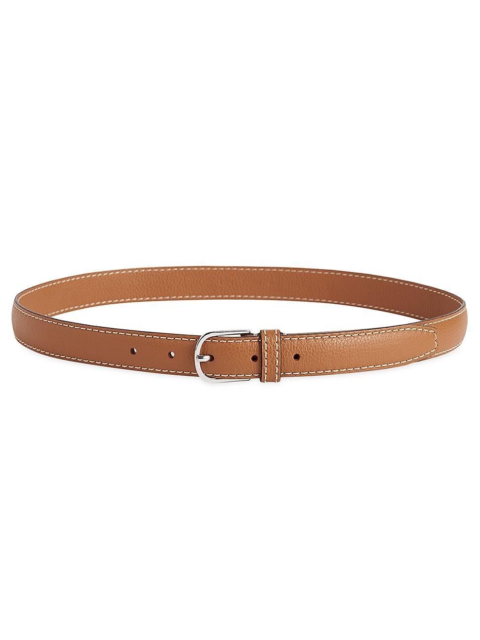 Womens Slim Trouser Leather Belt Product Image