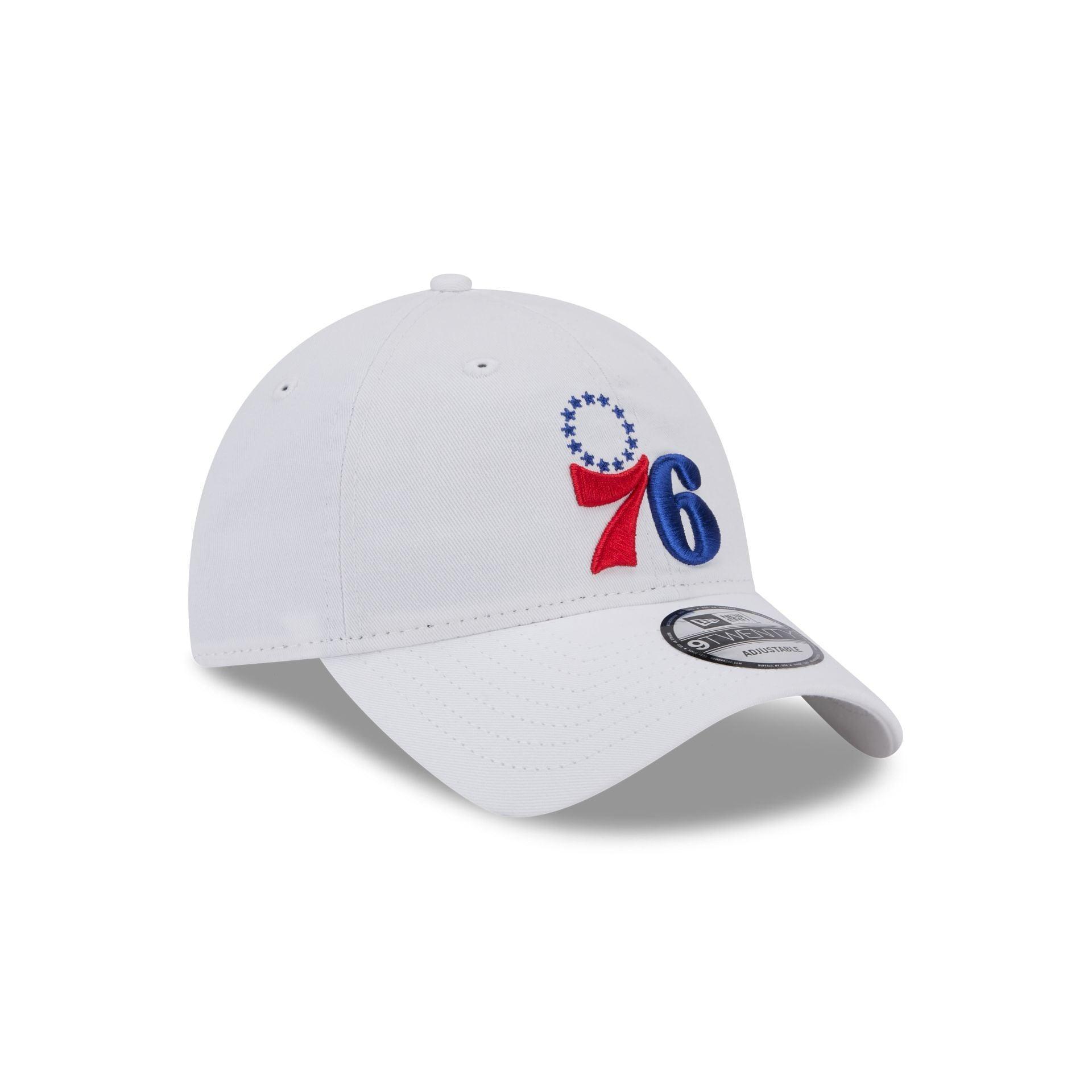 Philadelphia 76ers White 9TWENTY Adjustable Hat Male Product Image