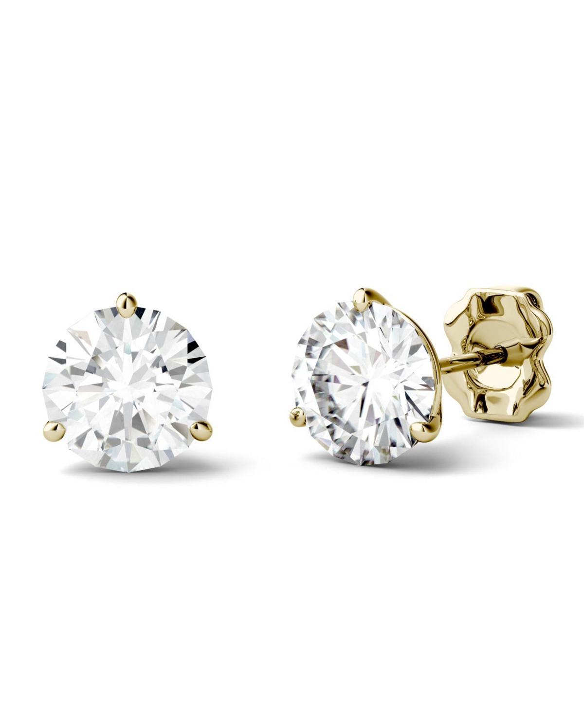 Moissanite Martini Stud Earrings (2 ct. t.w. Diamond Equivalent) in 14k White or Yellow Gold Product Image