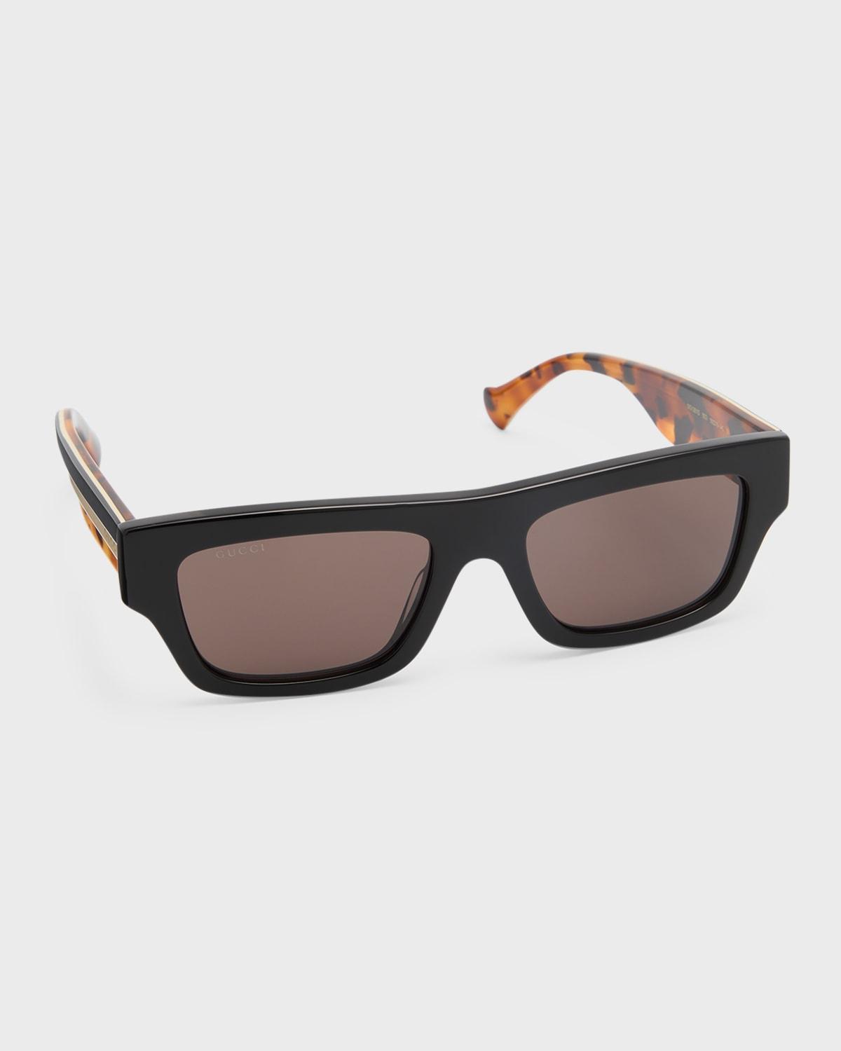 Mens Acetate Rectangle Sunglasses Product Image