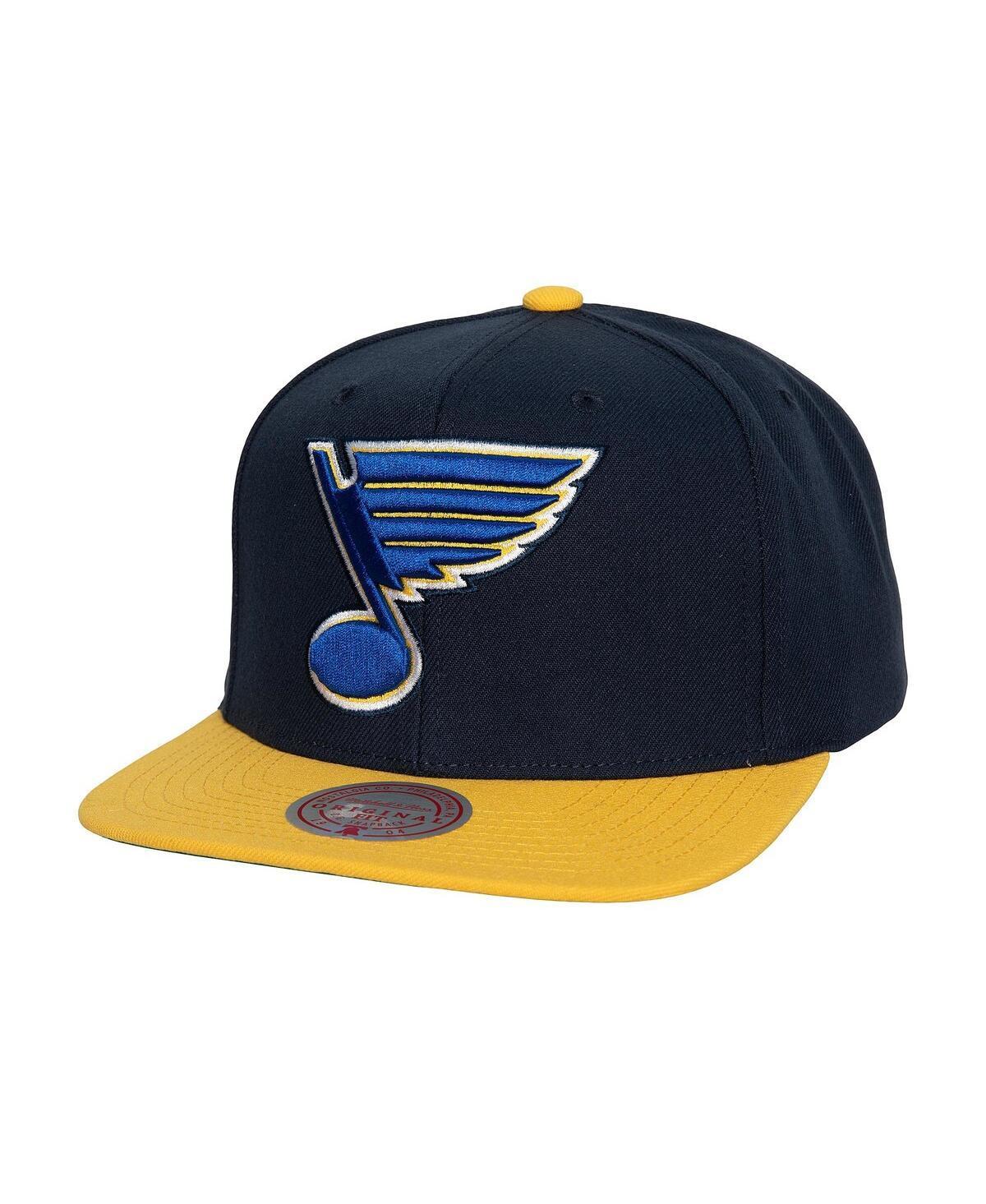 Mens Mitchell & Ness Navy St. Louis Blues Core Team Ground 2.0 Snapback Hat Product Image