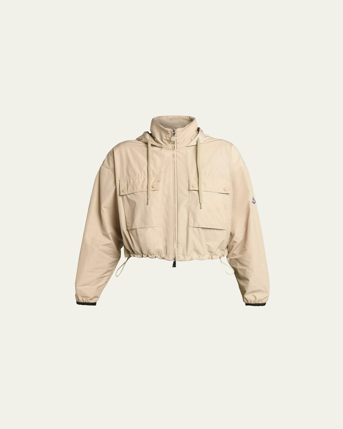 Moncler Leda Hooded Cropped Parka Product Image