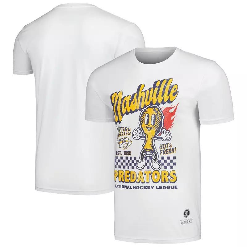 Mens Mitchell & Ness White Nashville Predators Nashville Hot Chicken T-Shirt Product Image