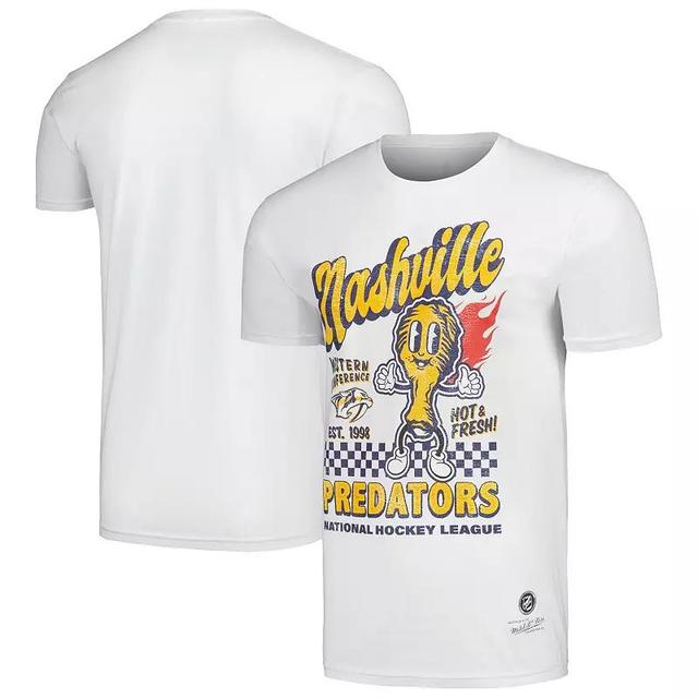 Mens Mitchell & Ness White Nashville Predators Nashville Hot Chicken T-Shirt Product Image