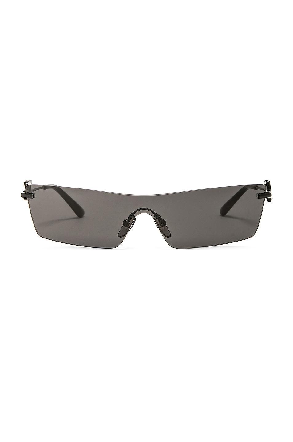 Dolce & Gabbana Rectangular Sunglasses in Metallic Silver Product Image