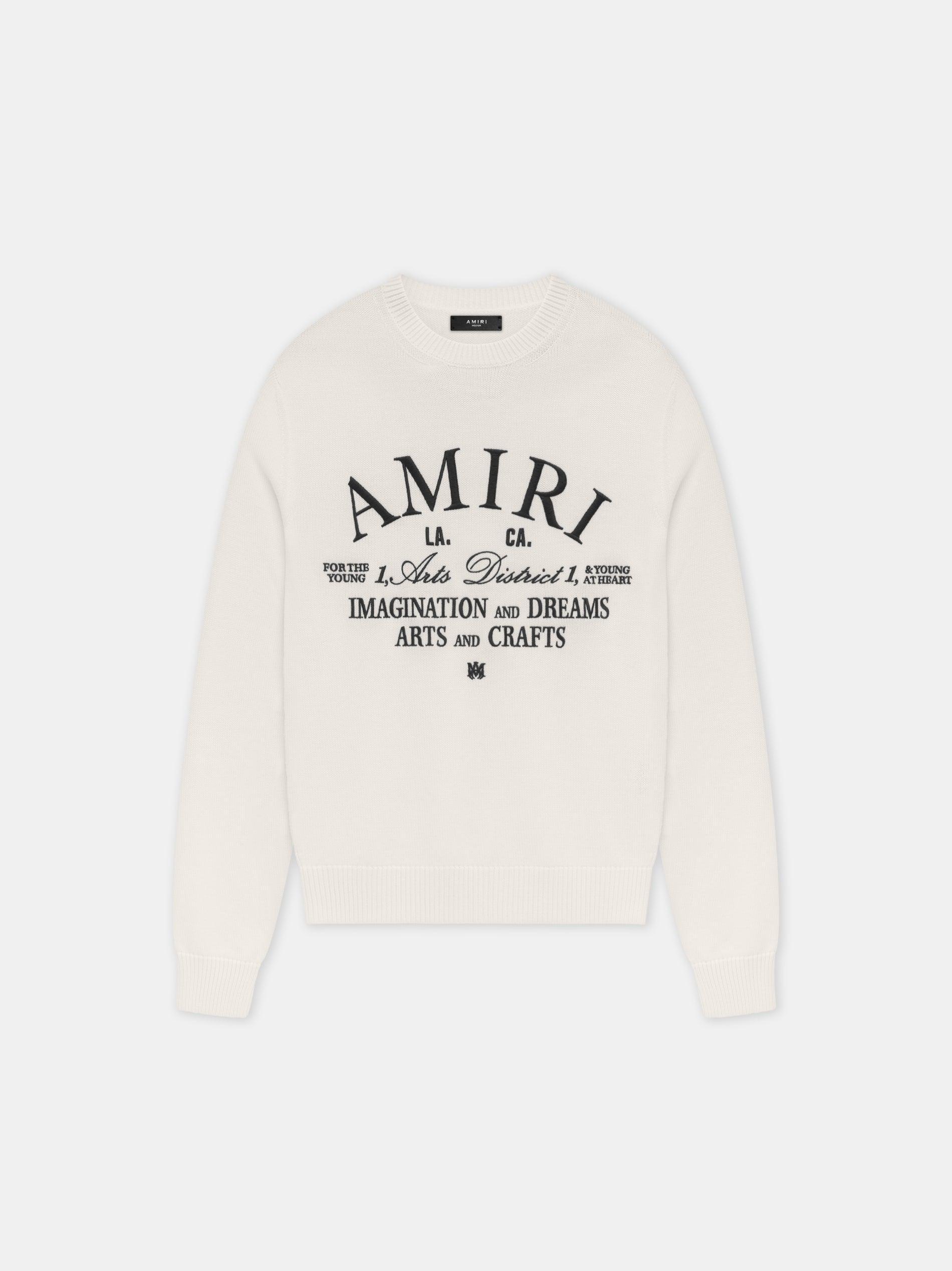 AMIRI ARTS DISTRICT CREWNECK - Alabaster Male Product Image