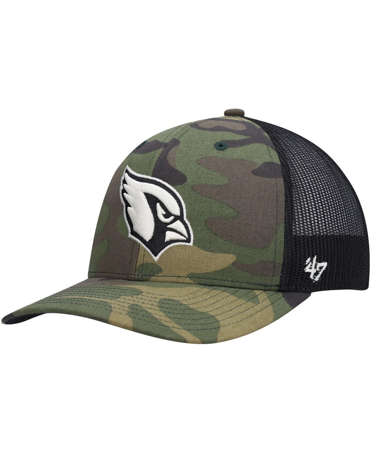 Mens 47 Camo/Black Arizona Cardinals Trucker Adjustable Hat Product Image