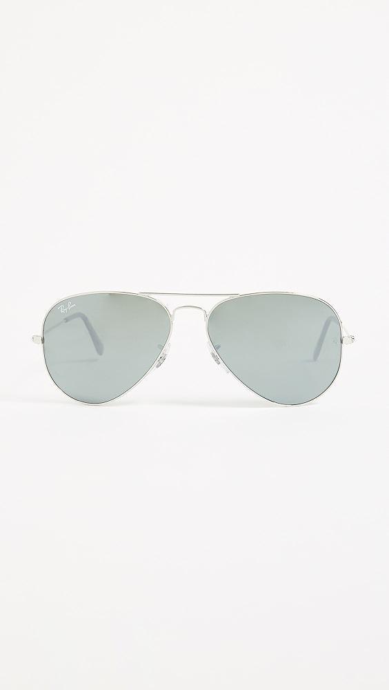 Ray-Ban Mirrored Original Aviator Sunglasses | Shopbop Product Image