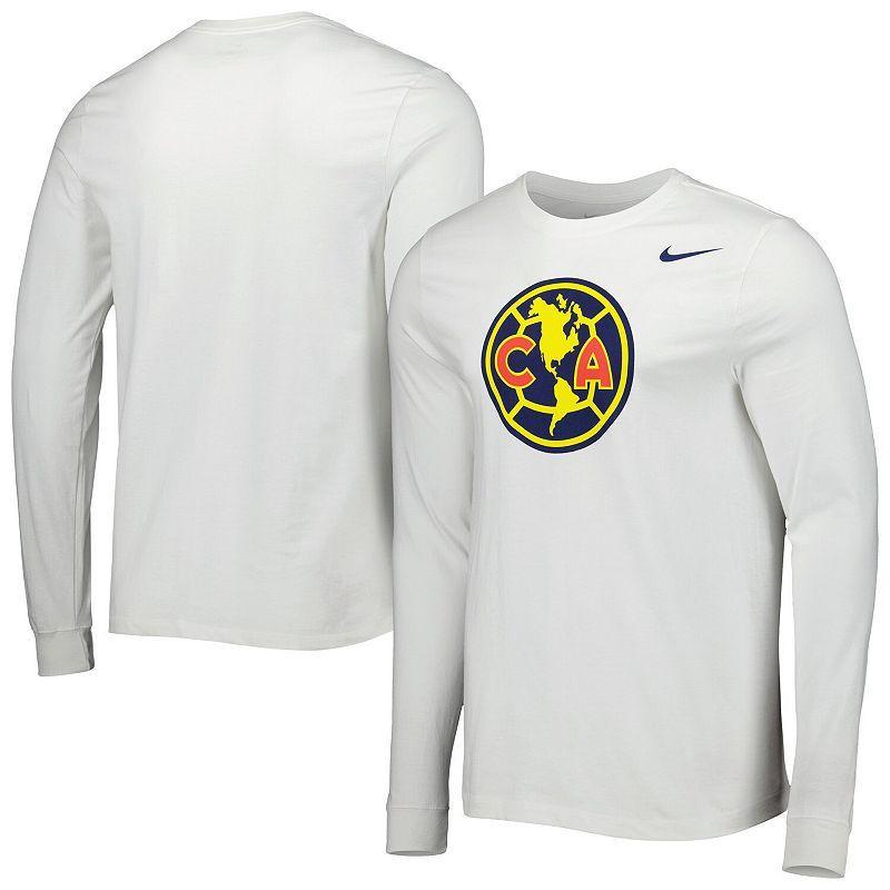 Mens Nike White Club America Core Long Sleeve T-Shirt Product Image