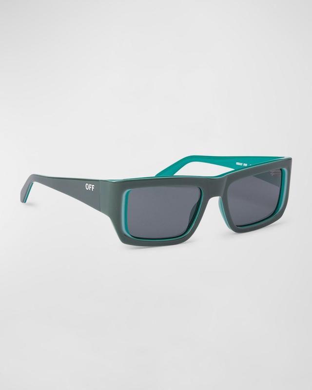 Mens Prescott Acetate Rectangle Sunglasses Product Image