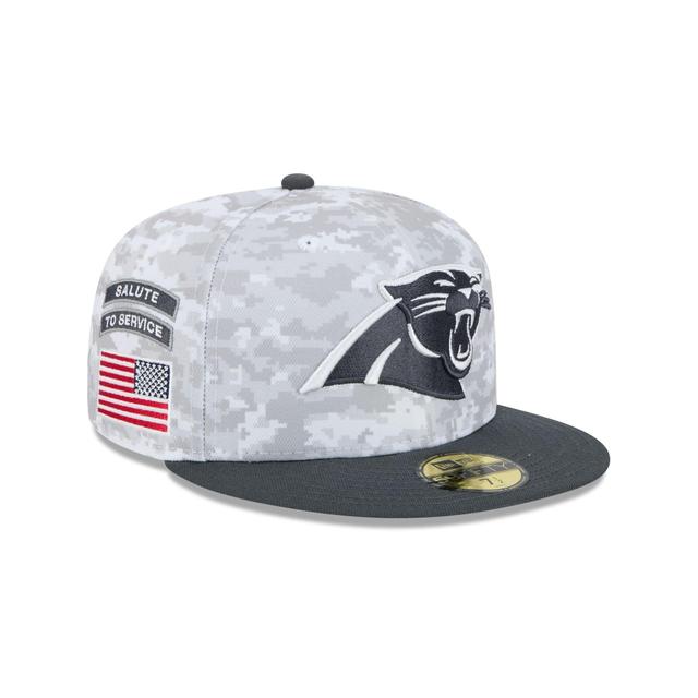 Carolina Panthers 2024 Salute to Service 59FIFTY Fitted Hat Male Product Image