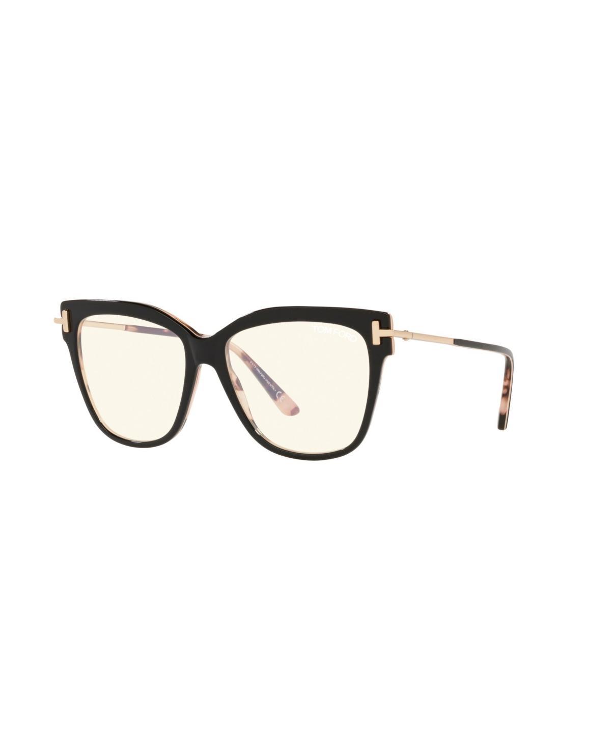 Womens 54MM Square Blue Block Optical Glasses Product Image