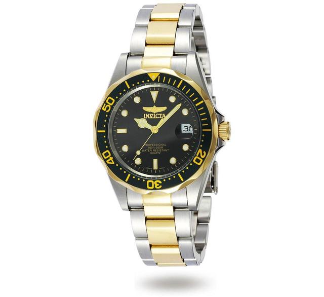 Invicta Mens 8934 Pro Diver Quartz 3 Hand Black Dial Watch - Black Product Image