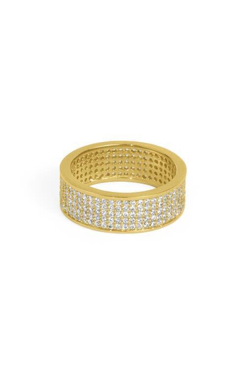 Womens Petit Pav 22K-Gold-Plated & Cubic Zirconia Band Product Image